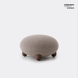 Flock Ottoman - Soft and sensual seating designed by designer